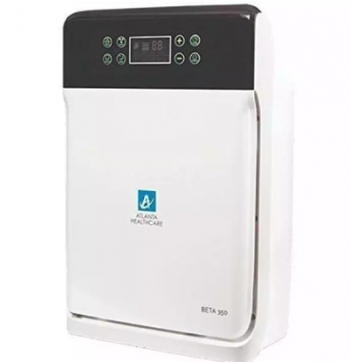 Atlanta Healthcare Beta 350 7-Stage Purification 350 sq. ft., 225m3/hr. Air Flow HEPA Air Purifier with Remote Control, Air Quality Sensor